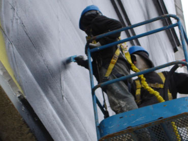 sprayable air barrier membrane