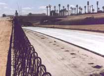 New concrete paving