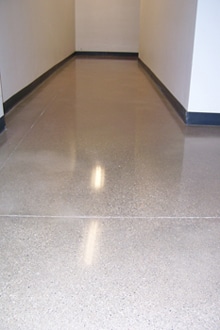 polished concrete floor