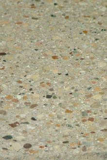 terrazzo look concrete floor