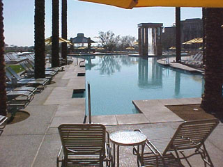pool deck view