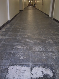 remove tiles from concrete floor