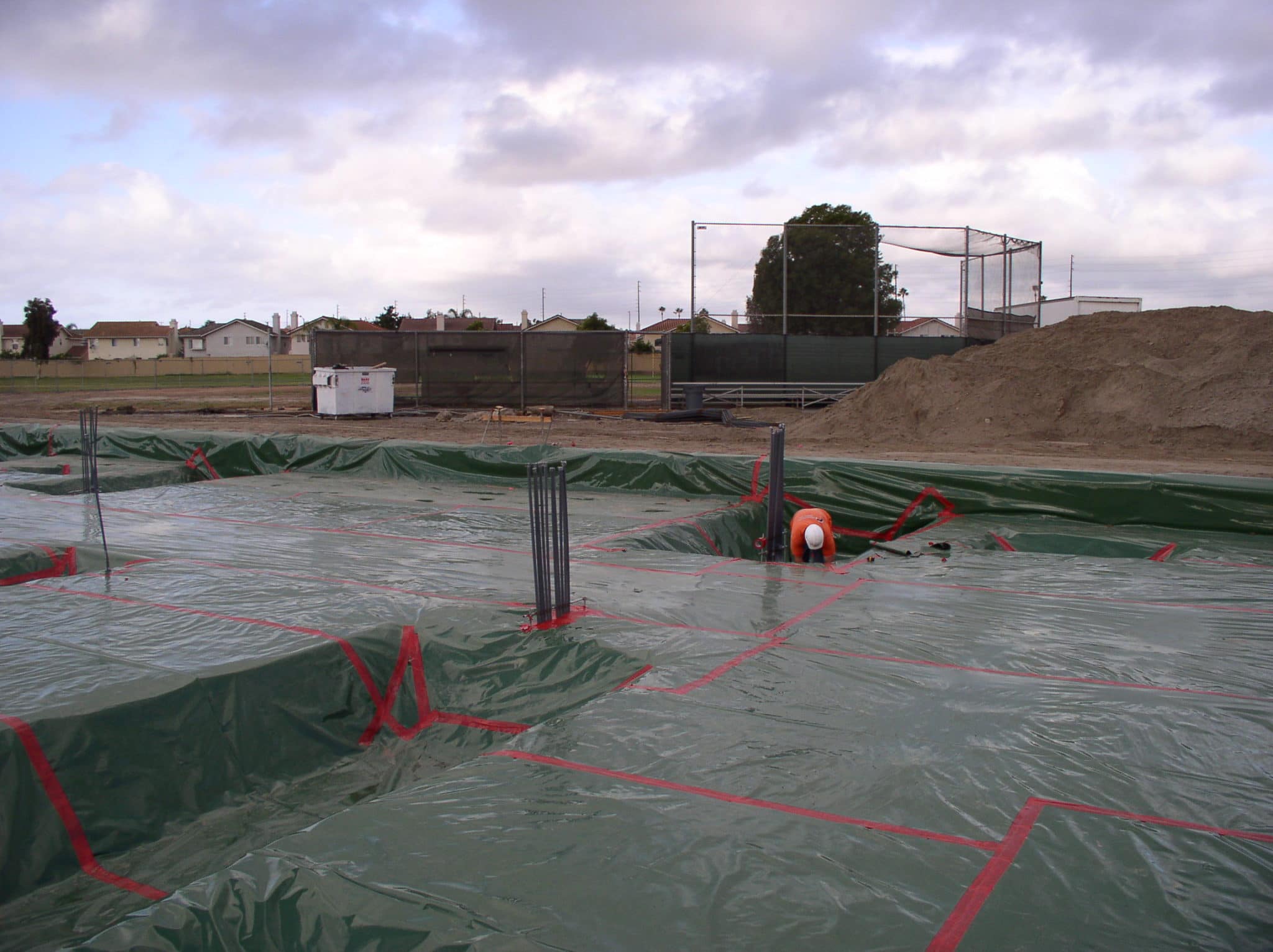 Johnson Middle School Underslab Vapor Barrier & Concrete Waterproofing Project 2