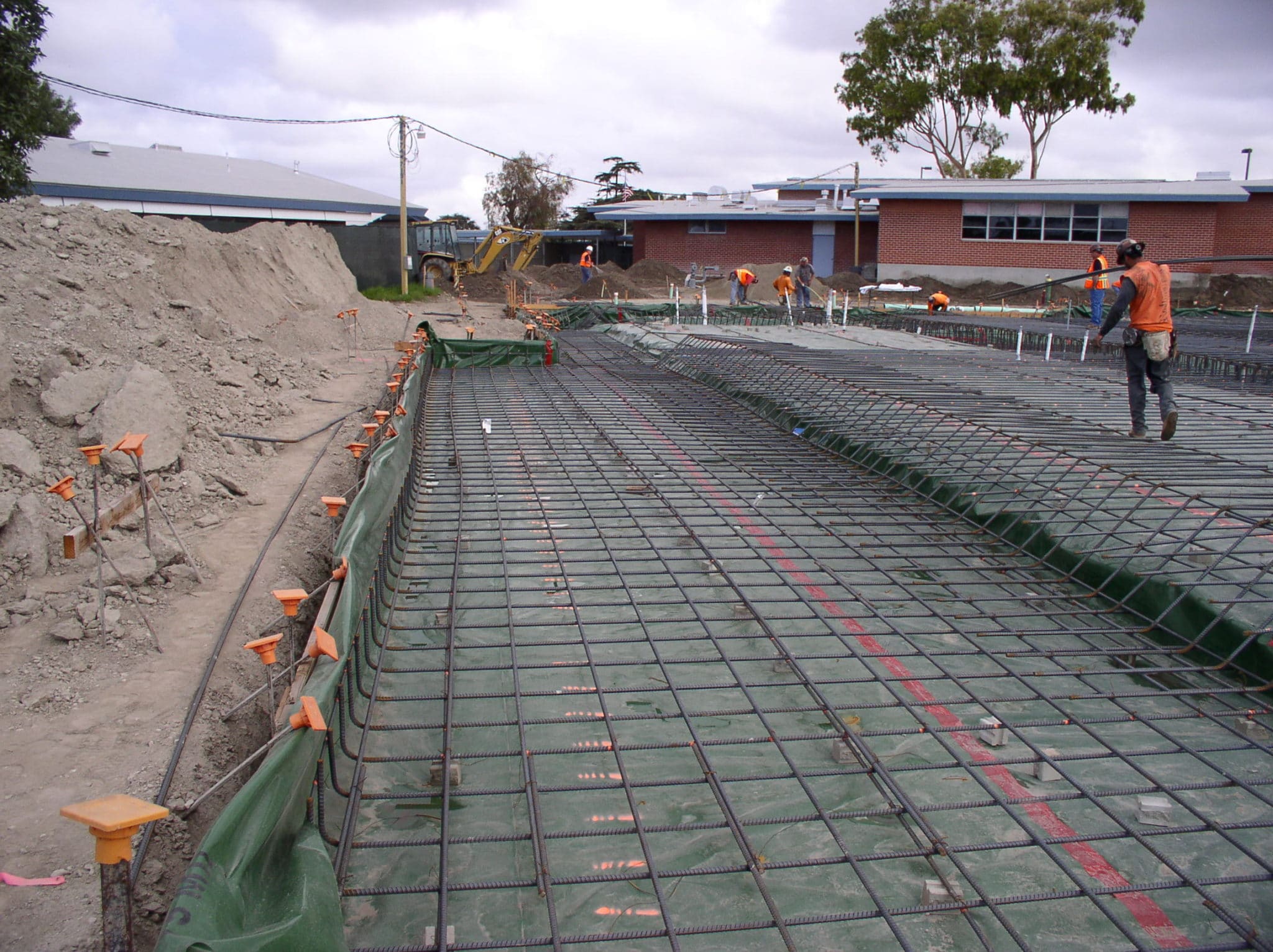 Johnson Middle School Underslab Vapor Barrier & Concrete Waterproofing Project 4